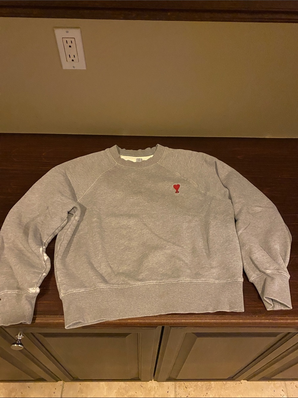 Ami gray sweatshirt size xs